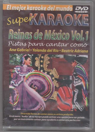 Reinas De México Vol 1dvd Karaoke Original Nuevo