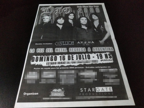 (pd342) Publicidad Clipping Dio Obras * 2006 (Usado)