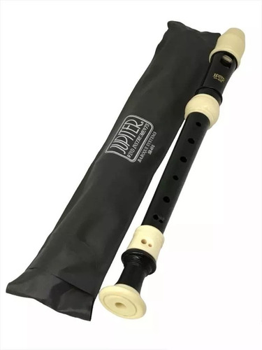 Flauta Dulce Soprano Jupiter Color Negro