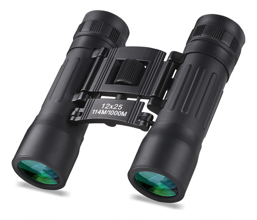 Anourney 12x25 Compact Binoculars, High Powered Easy Focus .