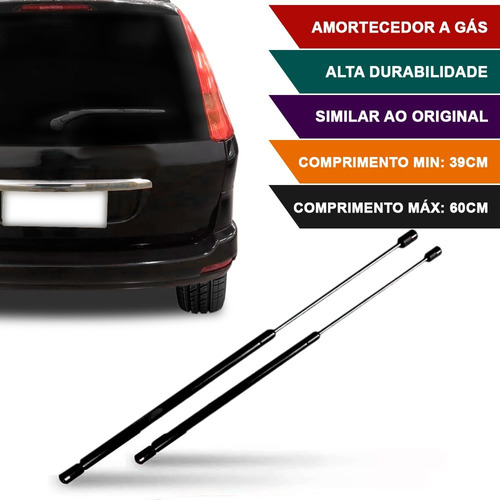 Par Amortecedor Tampa Traseira Mala Peugeot 206/207 Sw.