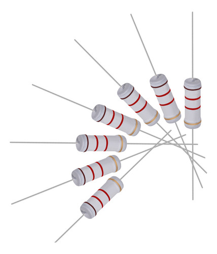 20 Resistencias 1.2k Ohm Resistor Película Óxido Metal 3w 5%