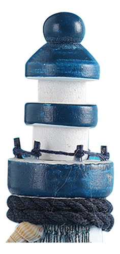 4 Estatua De Faro De Madera, Figura Decorativa Para