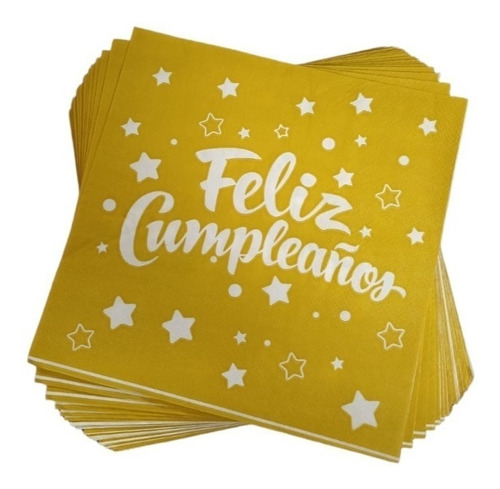 Pack X20 Servilletas Decoracion De Cumpleaños Servilleta