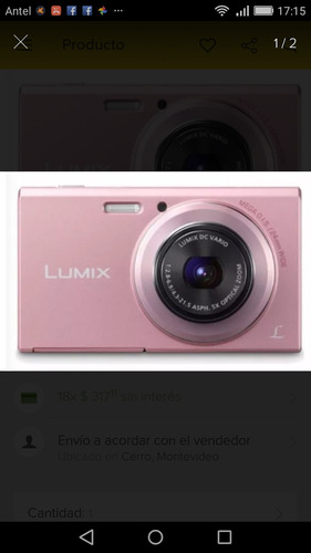 Camara Digital Panasonic Fh10 Color Rosado