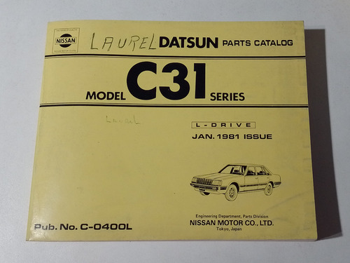 Manual Despiece Datsun C31 Catalogo De Piezas