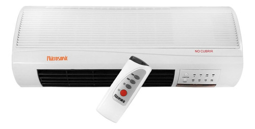 Caloventilador Convector Estufa Microsonic Pared Casahogar Color Blanco