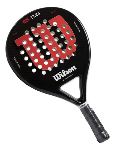 Tenis Center //paleta Padel Wilson Pro Line 17.24 Negro/rojo