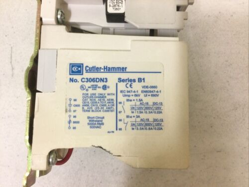 New, Cutler-hammer An16bno Series C1 Motor Starter, C306 Bbt