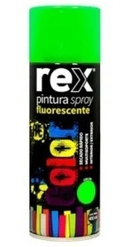Pintura En Spray Aerosol Verde Fluor 400ml Rex Rex60033 *ub*