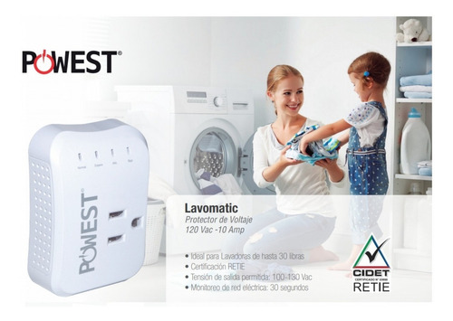 Protector Automatico De Voltaje Lavomatic