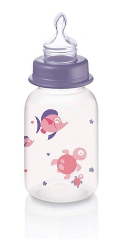 Mamadeira Ocean Roxa Ortoflex 125ml Multikids Baby