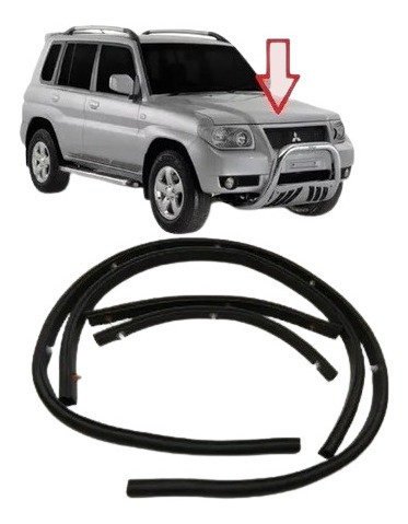 Kit. Borracha Capô Mitsubishi Pajero Tr4 Com 4 Pçs