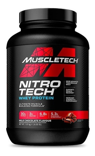 Muscletech Nitro-tech  Sabor Milk Chocolate En Pote De 1.8kg