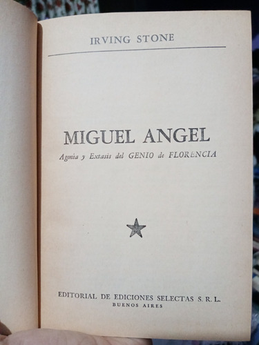 Agonía Y Éxtasis Del Genio De Florencia / Irving Stone (Usado)