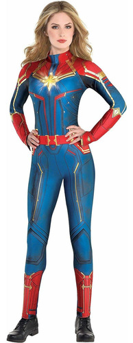 Disfraces Usa Light-up Captain Marvel Disfraz De Halloween P