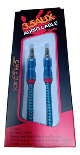 Cable Plug 3.5 Auxiliar 4 Polos Mallado