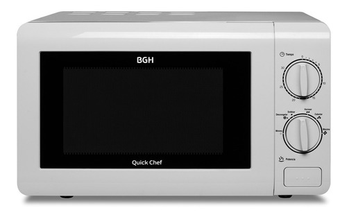 Cocina Microondas Bgh 20l Mecanico Blanco