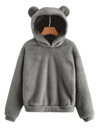 Sudadera Con Capucha De Felpa Para Oreja De Conejo