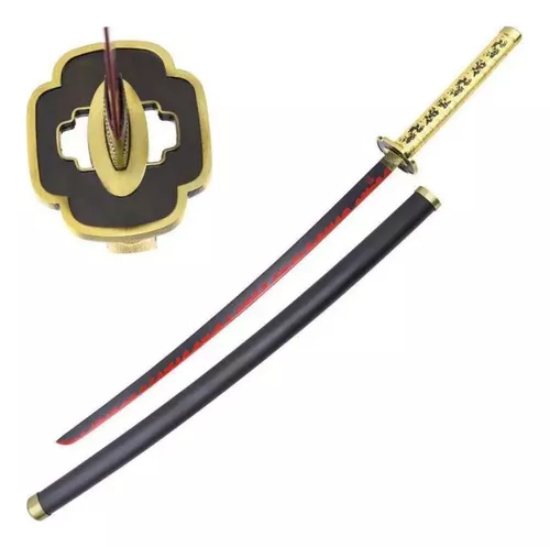  Zisu Espada de cazador de demonios de hoja de bambú, alrededor  de 41 pulgadas, pilares de Hashira y Katana protagonista para uso en  fiestas de disfraces, textura original de anime (Kyoujurou) 