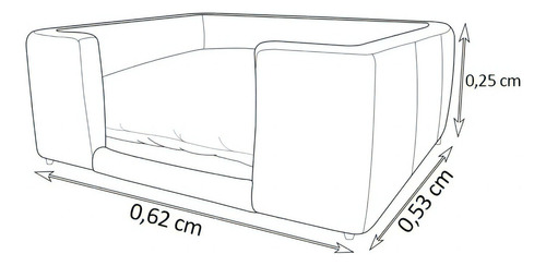 Cama para perro Caminha Pet Lili, lavable, colores de gamuza, color beige