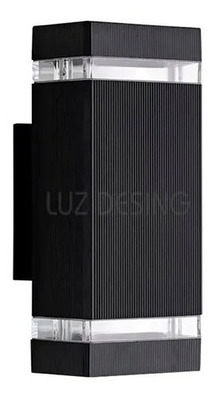 Bidireccional Aluminio Negro Exterior Frentes Gu10 Calidad 