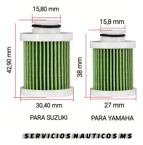 Filtro De Combustible Motor Suzuki Df140a Hp