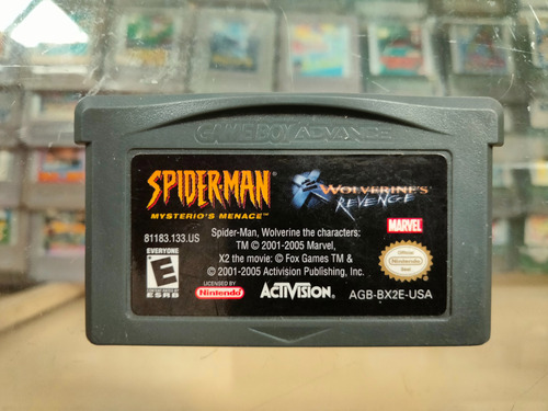 Spider Man: Mysterio's Menace/x2 Wolverine's Revenge Gba (Usado)