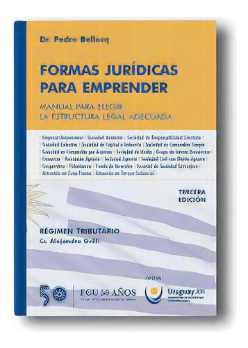 Formas Jurídicas Para Emprender - Pedro Bellocq, De Pedro Bellocq. Editorial Fcu, Edición 1 En Español