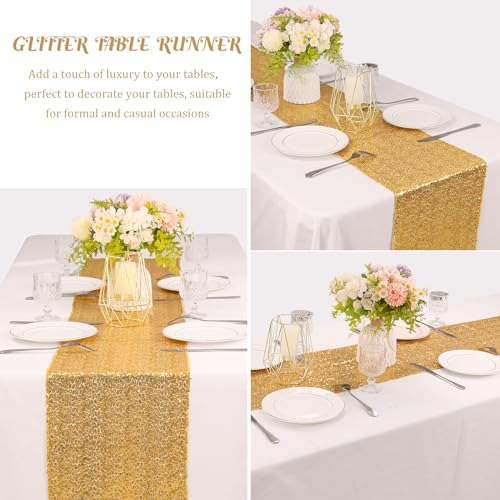 Juego De Manteles Y Camino De Mesa Brillantes Para Eventos E