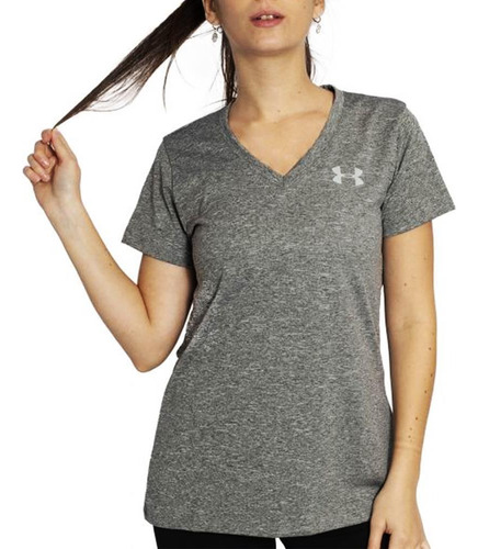 Under Armour Remera - Tech Ssv Solid Gris