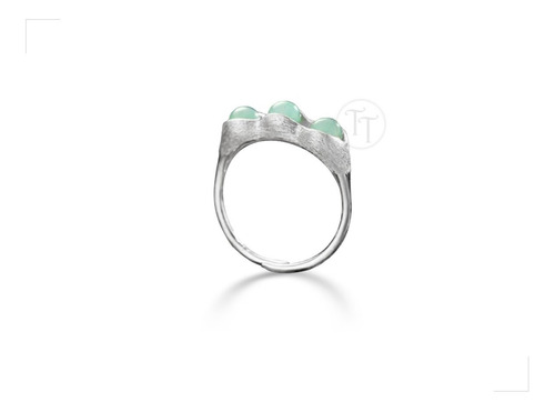 Anillo Jade Natural Plata 1ra Ley 925 By Thi Tur® Pêche