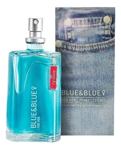 Perfume Blue& Blue De Catálogo Cyzone Para Dama 75 Ml