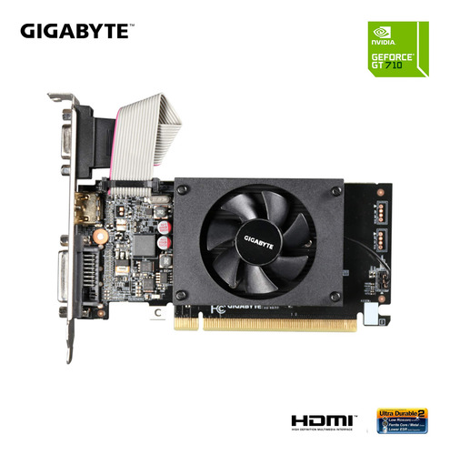 Tarjeta Gráfica De Vídeo Gigabyte Gv-n710d3-2gl Rev2.0 2gb R