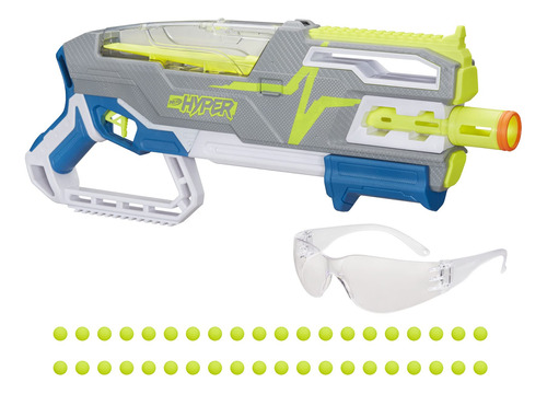 Nerf Hyper Siege-50 Bomb-action Blaster, 40 Hyper Rounds, Ca