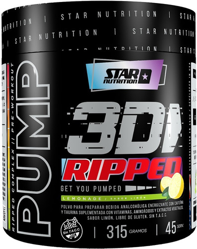 Combo Aminoacidos Creatina 300+bcaa+pumpv8+3d Star Nutrition