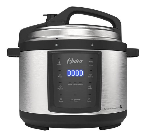 Panela De Pressão Eletrica Oster Digital 5 L Inox 220v Opan