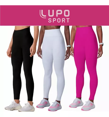 Kit 3 Calças Legging Lupo Feminina Sport Fitness Academia