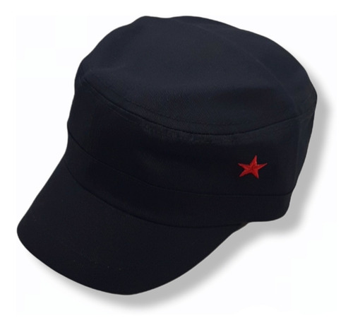 Imagen 2 de 5 de Gorra Estrella Bandera Cuba Che Militar Visera Corta Fidel