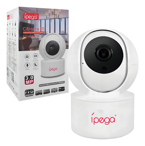Camera Ip Wifi Babá Inteligente Segurança App Carecam 1080p Cor Branco