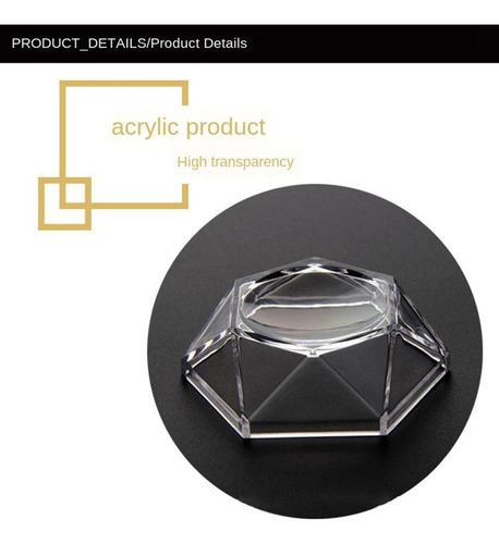 Mz 2x Suporte De Esfera De Base Acrílica Com Bola De Cristal