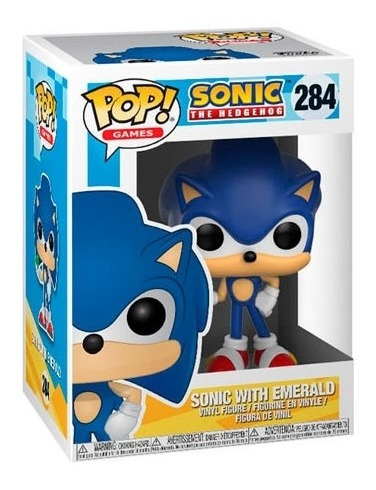 Imagen 2 de 2 de Funko Pop Sonic Con Esmeralda - 284 - The Hedgehog