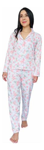 Pijama Dulce Sensación Pantalón Y Blusa Botones Morning