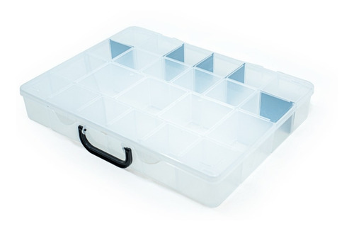 Imagen 2 de 6 de Gavetero Maletin Organizador Plastico 23 Divisiones 2 Unidad
