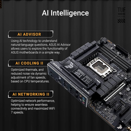Tarjeta Madre Asus Tuf Gaming Z890-plus Wifi Atx 1851 Ddr5