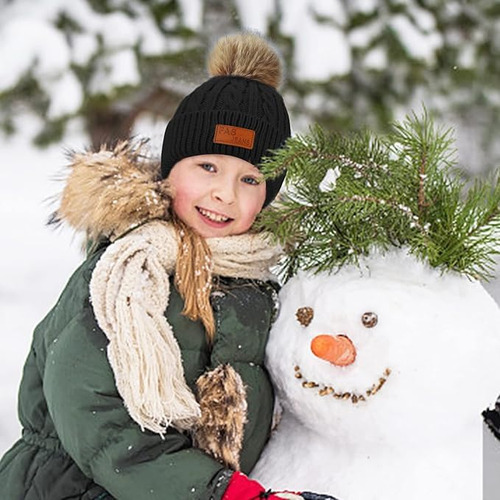 Gorro Invierno Para Niños,conjunto Bufanda Y Gorro Guantes