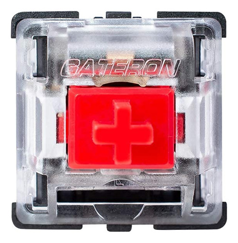 Granvela 32 Interruptor Gateron Ks-8 Rojo Para Teclado Negra