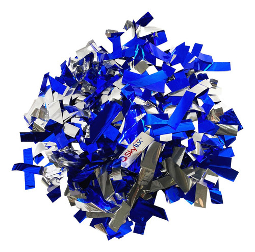 10kg Confeti Metalico Rectangular De Color/plata Color Azul rey