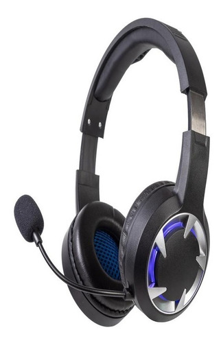 Headset Gamer Dust X26 Com Luz Azul Haste Ajustavel