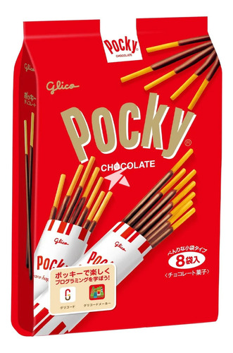 Glico Pocky Japones De Chocolate Paquete De 8 Bolsas 101.6g